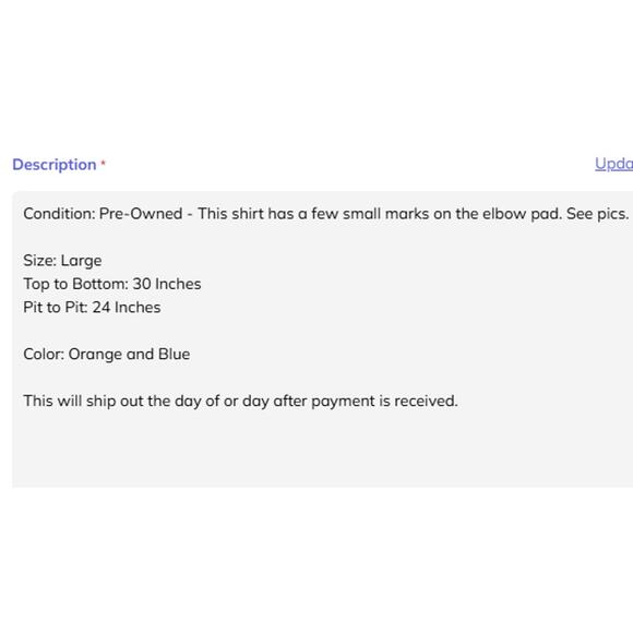 Umbro Soccer Goalie Shirt Mens Size Large Padded Elbows Polyester Orange Blue - Picture 4 of 10